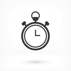 Clock vector icon. vector icon illustration of time. Website, user interface 24 hours sign vector icon in flat style. Twenty four hours open vector icon illustration on white isolated background.