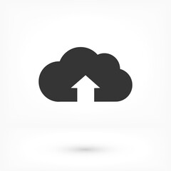 Download vector icon, cloud storage symbol. Modern, simple flat vector illustration of website or mobile application.