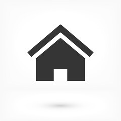 Home vector image to be used in web applications, mobile applications and print media. Abstract house logo design template. Colorful sign. Universal vector icon