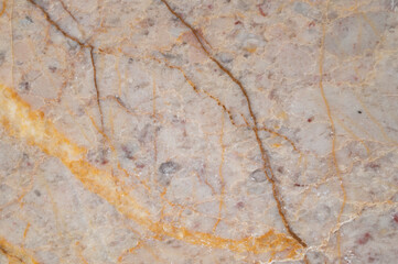 background texture of gray marble tiles with orange stripes.