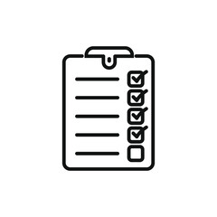 Checklist icon flat vector design