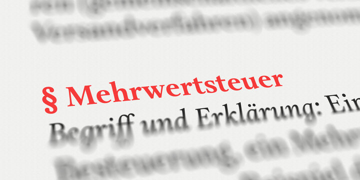 Mehrwertsteuer im Buch