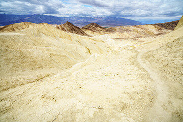 hikink the golden canyon - gower gulch circuit in death valley, california, usa