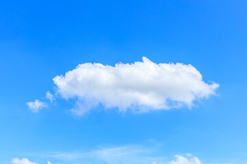 Blue sky and white clouds on a sunny day.