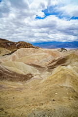 hikink the golden canyon - gower gulch circuit in death valley, california, usa