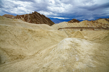 hikink the golden canyon - gower gulch circuit in death valley, california, usa