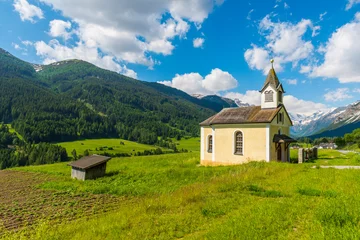 Foto auf Acrylglas Saint Anthony Chapel near Alpine town Trins © Fyle