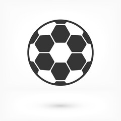 Fototapeta premium Soccer ball vector icon. Soccer ball isolated on a white background. Vector logo illustration.vector icon Football sport symbo