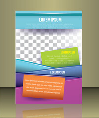 Vector brochure cover template