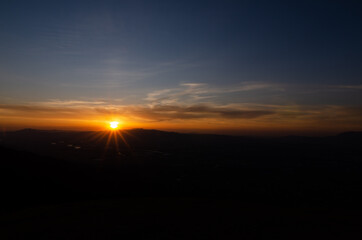 夕焼け空の背景