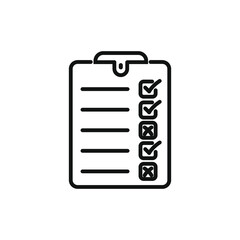 Checklist icon flat vector design