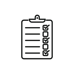 Checklist icon flat vector design