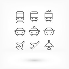 gift boxes, vector work. set icon. holiday box