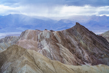 hikink the golden canyon - gower gulch circuit in death valley, california, usa