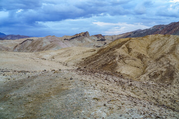 hikink the golden canyon - gower gulch circuit in death valley, california, usa