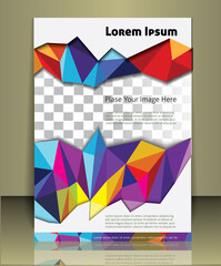 Vector brochure cover template