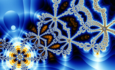 Abstract meditative color fractal background