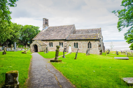 St Peters Church, Heysham Village, Heysham, Morcambe bay, Lancashire, UK