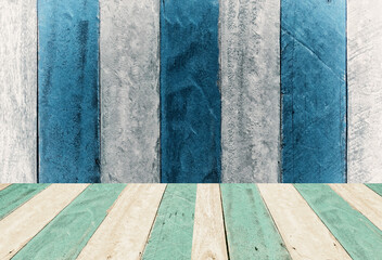 vintage  blue and white wooden  panel montage,display  design background