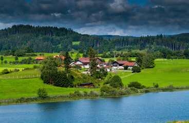 Allgäu, Idylle. Oberstdorf. Bayern, Deutschland