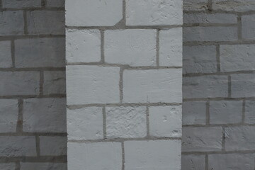 White brick wall background. Brick wall background