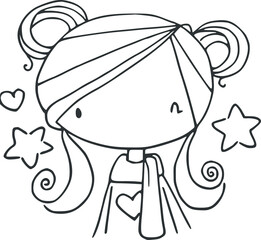 cartoon beautiful girls 