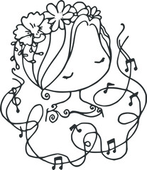 cartoon beautiful girls 