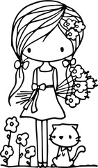 cartoon beautiful girls 