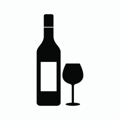 wine icon vector