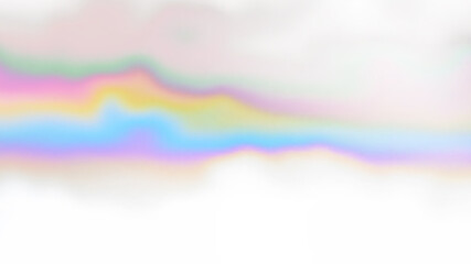 Abstract white calm colour air wallpaper. Soft pastel multicolour holographic illustration. Romantic trendy colourful background with place for text, copy space. Not trace, include mesh gradient