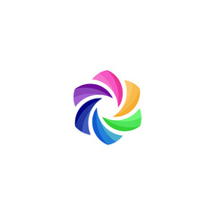 colorful abstract logo design