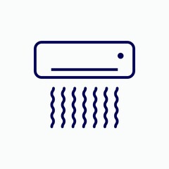 Outline air conditioning icon.Air conditioning vector illustration. Symbol for web and mobile