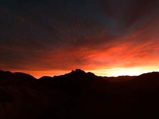 Sunset at Golden Canyon, Death Valley National Park, NV, USA