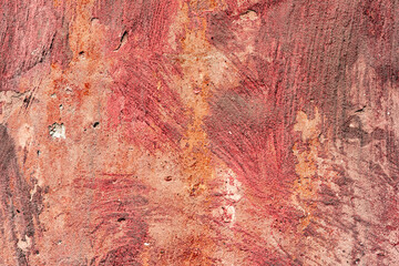 Pink cement wall texture for background and design art work