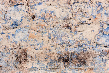 Blue and White brick wall texture background