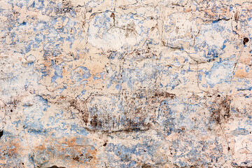 Blue and White brick wall texture background