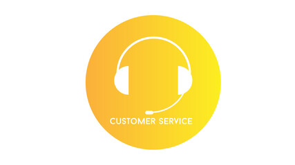 Obraz premium Tech support. Customer support service icon flat or call center