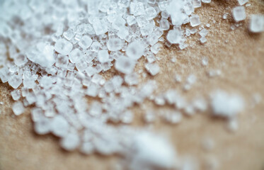 Salt crystals extreme macro abstract texture