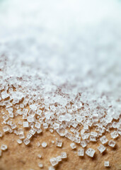 Salt crystals extreme macro abstract texture