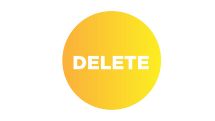 Delete icon on white background 