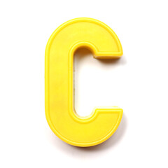 Naklejka premium Magnetic uppercase letter C