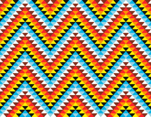 Tribal seamless colorful geometric pattern. Ethnic vector texture.Traditional ornament.
 