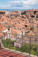 Basketball court in Old town, Dubrovnik, Croatia