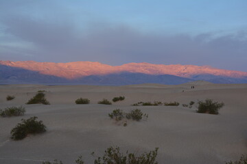 Desert sunrise at dawn