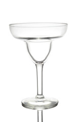 margarita glass on white background