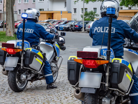 Polizeieskorte Motorräder in Deutschland