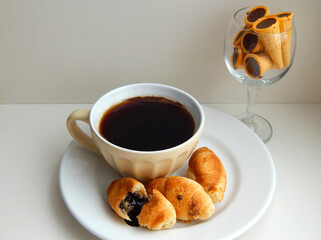 coffee and croissant