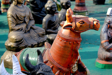 Handcrafted Traditional Horse Sculpture