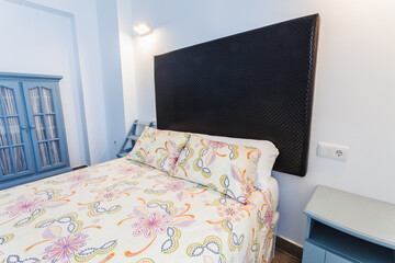 Bedroom inside a modern style rental house.