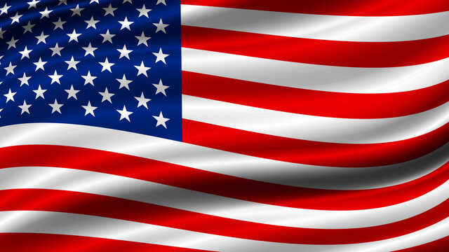 USA or america flag background with copy space